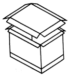 Ящик со съемными крышкой и дном, с цельным корпусом в сборе